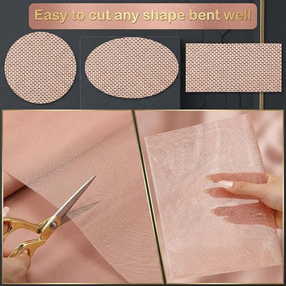 Therwen 18 Inch x 20 ft Copper Mesh Screen 99.9% Pure Copper 40 Mesh Roll Wire - Image 4