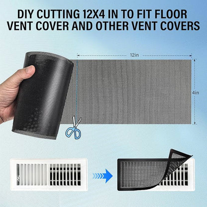 39x12 inch Customizable DIY Floor Vent Covers, Magnetic PVC Vent Mesh - Image 8