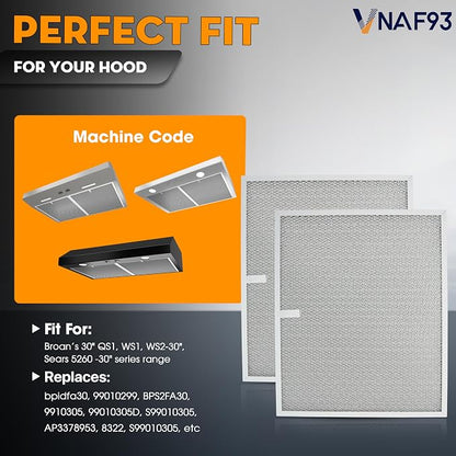 Upgraded 2 Pack BPS1FA30 Grease Filters 12"x14" Compatible - Image 3