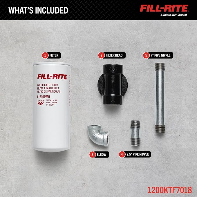 Fill-Rite 1200KTF7018 18 GPM 10 Micron Particulate Filter Kit - Image 2