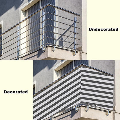 Privacy Fence 3' x 10' Durable UV-Resistant Outdoor Privacy Screen, Included - Image 8