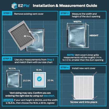 EZ-FLO 16 x 20 Inch Return Air Vent Cover - Image 3