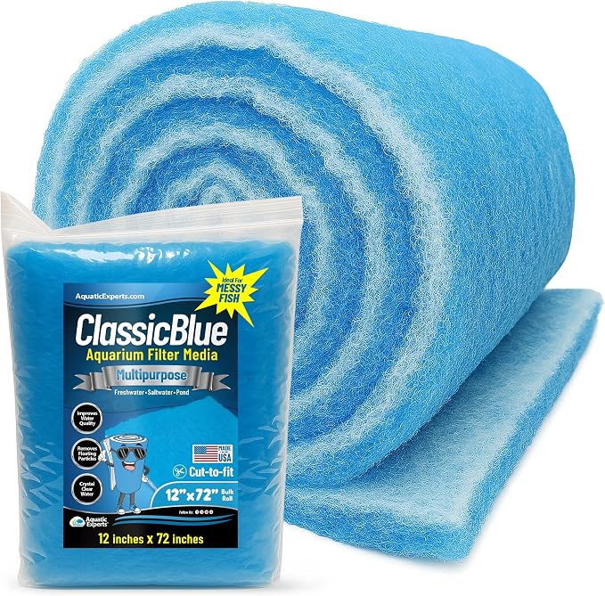 Aquatic Experts Classic Bonded Aquarium Filter Pad -12 Inches by 72 Inches by by AquaticExperts