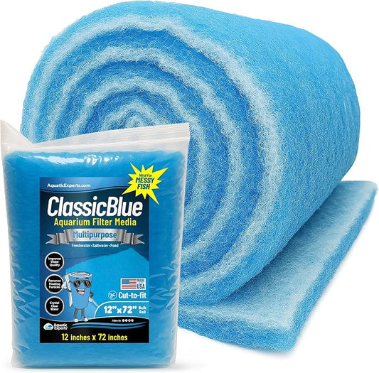Aquatic Experts Classic Bonded Aquarium Filter Pad -12 Inches by 72 Inches by by AquaticExperts