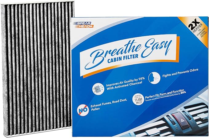 Spearhead Odor Defense Breathe Easy AC & Heater Cabin Filter | Fits 09-14 Cube by SPEARHEAD