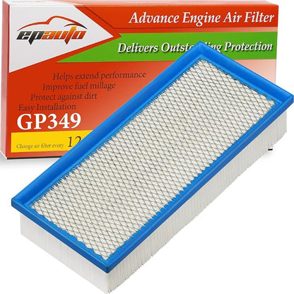 EPAuto GP349 4 Cylinders Engine Air Filter Compatible by EPAuto