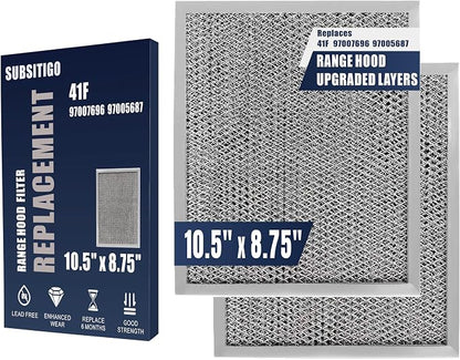 97007696 41F UPGRADED Range Hood filter 10.5 x 8.75 by Unknown