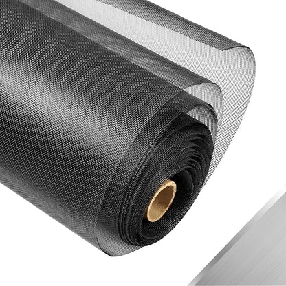 304 Stainless Steel Mesh Window Screen Roll, 47IN x 10FT Black Metal Window by FCSOTSPS