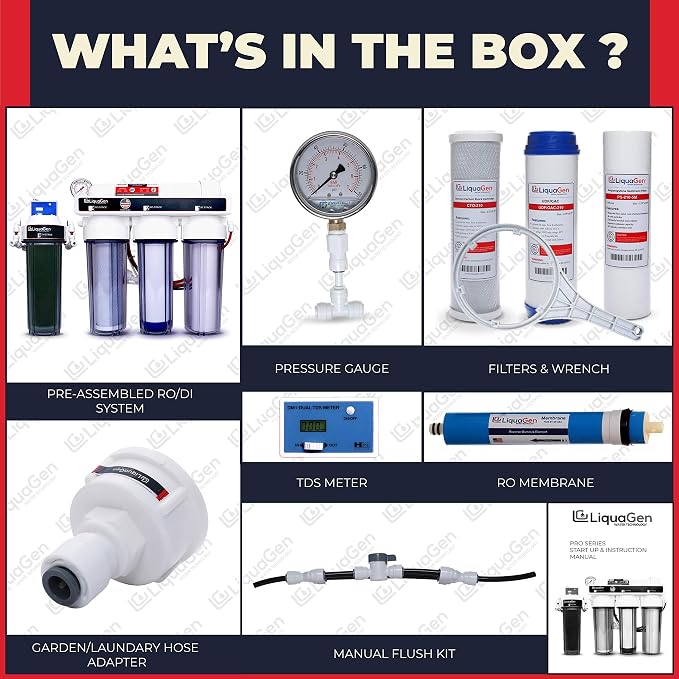 LiquaGen- Super Flow Reverse Osmosis & Deionization Water Filtration System | - Image 3