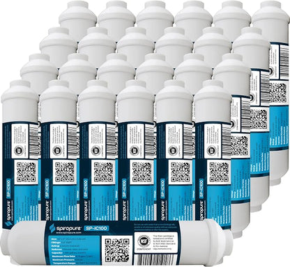 SpiroPure Inline Filter NSF Coconut Shell Granular Carbon Water Filter by SpiroPure