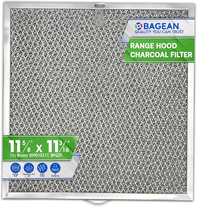 Stove Hood Vent Filter 11.6” x 11.2” BPQTF S99010317 Compatible by Bagean