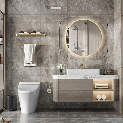 LUVODI Lighted LED Bathroom Mirror: 28”x32” Transparent Wall Mounted Vanity - Image 5