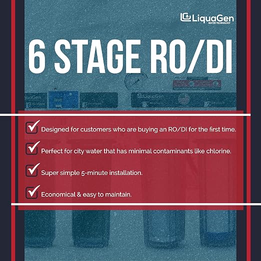 LiquaGen- Aquarium Reef Reverse Osmosis Deionization Water Filter System + TDS - Image 2