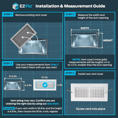 EZ-FLO 10 x 4 Inch Air Vent Cover - Image 3