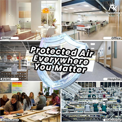 MervKing 20x25x5 Air Filter Actual Size: 19.88" x 24.88" x 4.38" MERV 11 MPR - Image 6