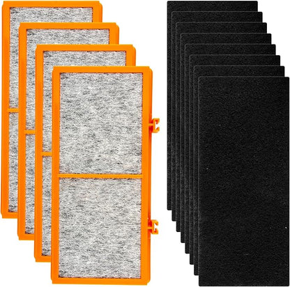 AER1 Filter 4 HEPA Filters + 8 Carbon Booster Filters Compatible by BRUVISH