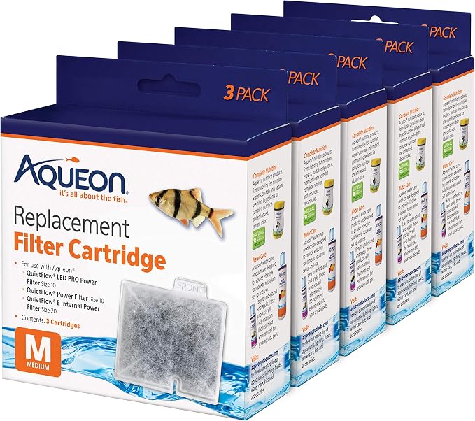 Aqueon Aquarium Fish Tank Replacement Filter Cartridges Medium by Aqueon