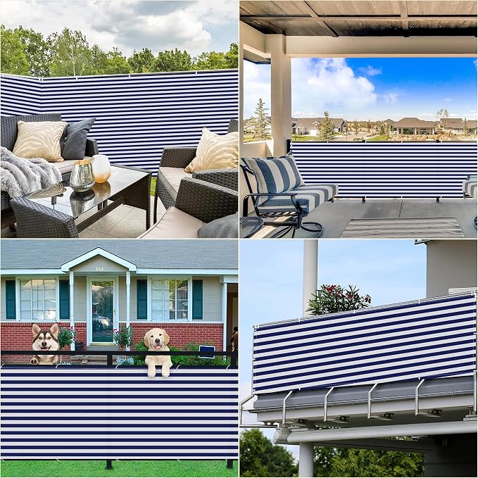 Privacy Fence Screen 1.6' x 26.2' UV Protection Weather Resistant Waterproof - Image 7