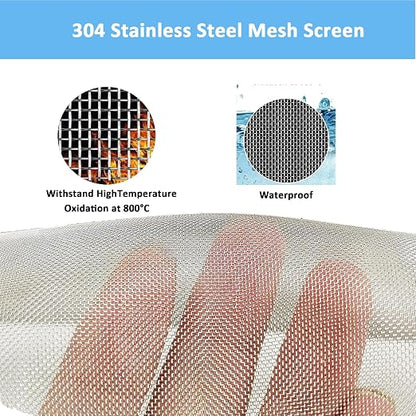 304 Stainless Steel Mesh Screen#60Mesh -Size:15.7"x47.2", - Image 3