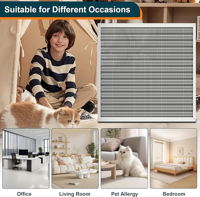 12x12x1 Reusable Air Filter, MERV 8, Permanent Electrostatic Air Filter - Image 7