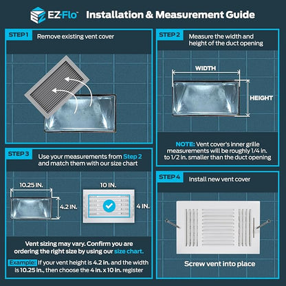 EZ-FLO 30 x 6 Inch Return Air Vent Cover - Image 3