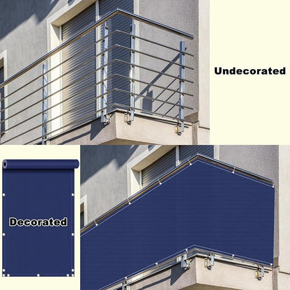 Outdoor Privacy Screen 3.9' x 26.2' UV-Resistant Visibility Reduction, Patio - Image 8