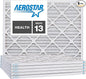 Aerostar 16 1/2x21 5/8x1 MERV 13, Pleated Air Filter, 16 1/2x21 5/8x1, Box of 6 by AirFiltersDelivered