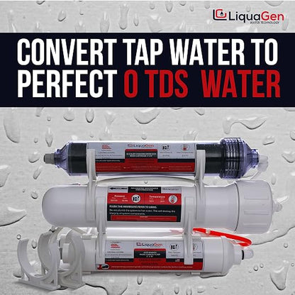 LiquaGen 4 Stage Reverse Osmosis and Deionization Portable Space Saver Water - Image 4