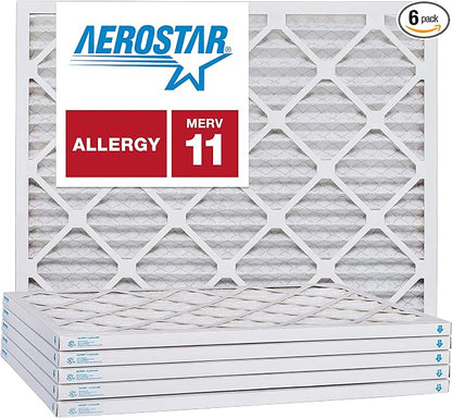 Aerostar 24x30x1 MERV 11, Pleated Air Filter, 23 1/2" x 29 1/2" x 3/4" by AirFiltersDelivered