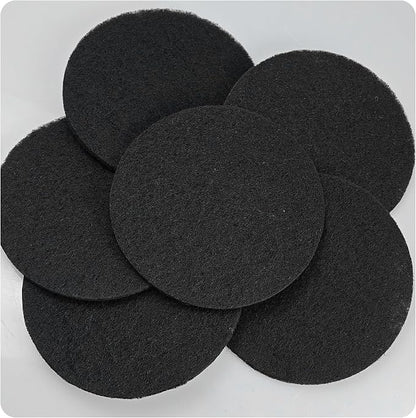 6PCS 6.7” Round Compost Bin Charcoal Filters, 0.4” Thick Activated Carbon - Image 5