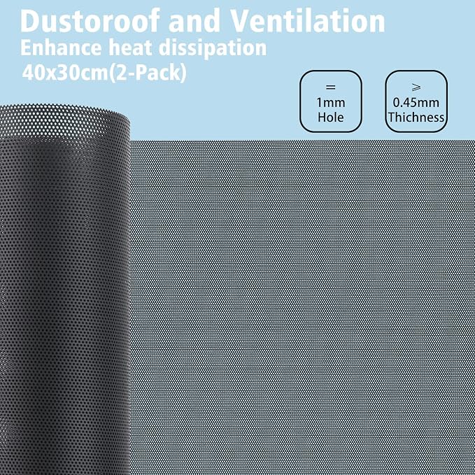 400x300mm DIY PC Case Dust Mesh Filter, PVC Dustproof Mesh Filter Cover - Image 2