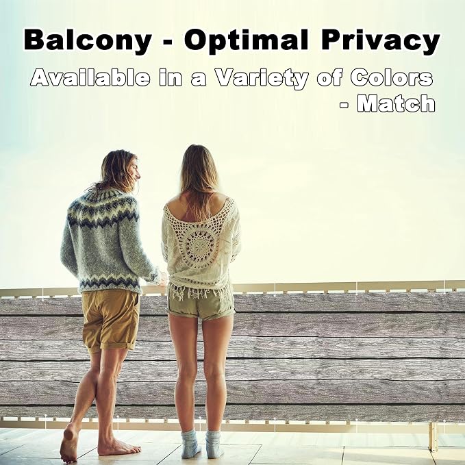 Privacy Screen 9.8' x 49.2' UV-Protection Wind-Resistant Patio Privacy Screen - Image 2