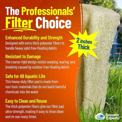 Aquatic Experts Cream COARSE Pond Filter Pad - Image 4