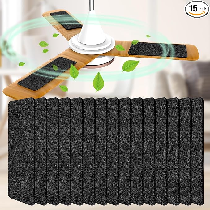 Ceiling Fan Filters for Blades, Easily Sticks Unscented Air Filters for Common by Demiwise