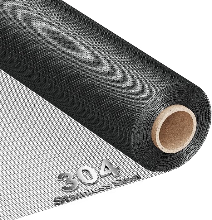 MAGZO 304 Stainless Steel Mesh Screen Roll 47in x 16.4ft by MAGZO