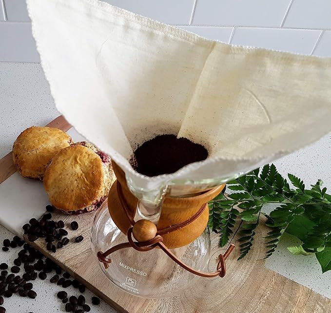 Pour Over Reusable Cloth Coffee Filter - Image 3