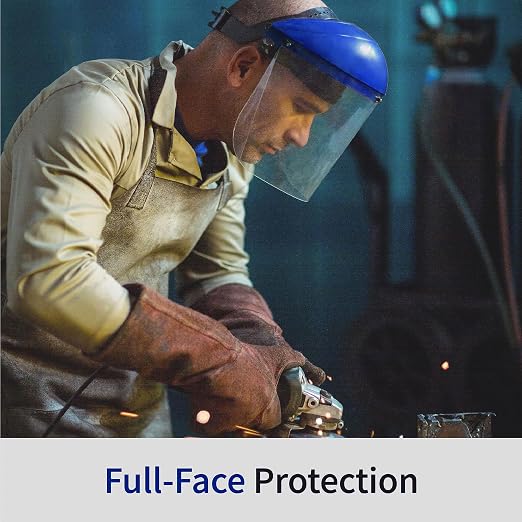 Blue Eagle Full Face Impact Resistant Safety Faceshield | Clear | - Image 7