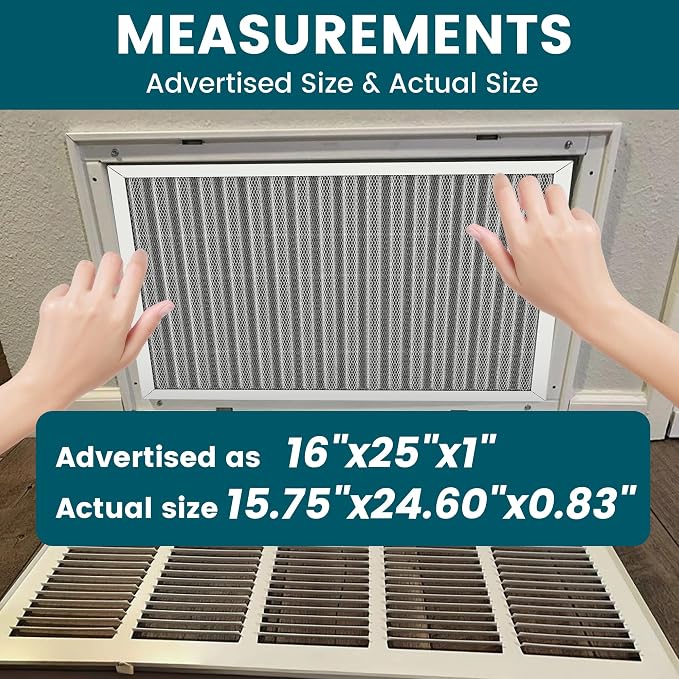 16x25x1 Air Filter-MERV 8, Washable & Reusable Electrostatic Filter, AC/HVAC - Image 4