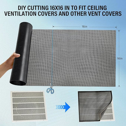 39x16 inch Customizable DIY Floor Vent Covers, Magnetic PVC Vent Mesh - Image 7