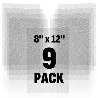 9 Pack 304 Stainless Steel Mesh Screen, Rust Free Woven Wire Mesh, Metal Mesh by Unknown
