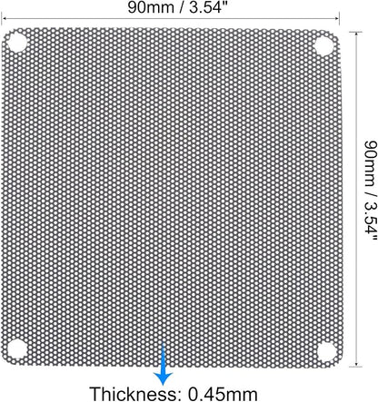 uxcell PC Dust Fan Screen with Screws - Image 3