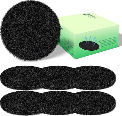Polyurethane Activated Charcoal Filters -7 Pack 7.3 Inch Round Strong Odor by SPONDWILD