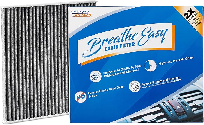 Spearhead Odor Defense Breathe Easy AC & Heater Cabin Filter | Fits 2015-17 by SPEARHEAD