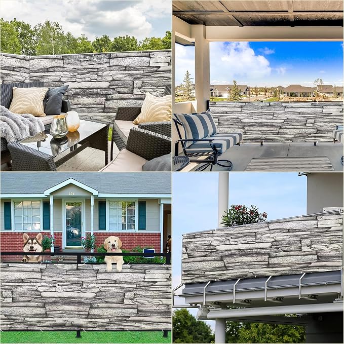 Privacy Fence 4.6' x 9.8' UV-Resistant Visibility Reduction Outdoor Privacy - Image 7