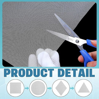 SATINIOR 2 Packs 11.8 x 39.3 Inch 304 Stainless Steel Woven Wire Mesh Fine - Image 5