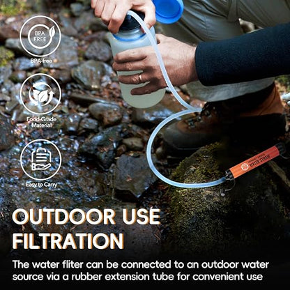 Emergency Water Filter Straw, Personal Survival Water Filtration System - Image 6