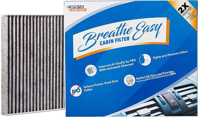 Spearhead Odor Defense Breathe Easy AC & Heater Cabin Filter | Fits 2010 Santa by SPEARHEAD