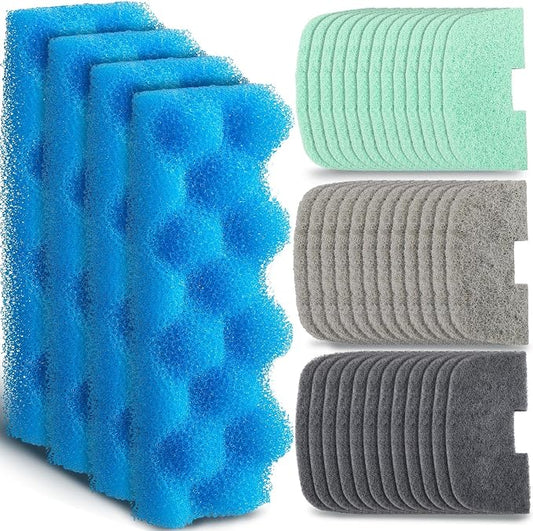 40 Pcs Replacement Filter Media Kit Compatible by Threlaco