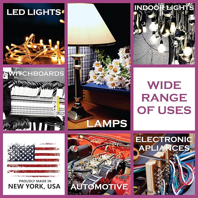 NATIONAL Wire & Cable – 12 AWG 4-Conductor Premium Copper Wire, 50 ft, Stranded | Made in USA, Heavy-Duty Flexible Jacket | Automotive, Solar, Home, RV, Indoor and Outdoor Use