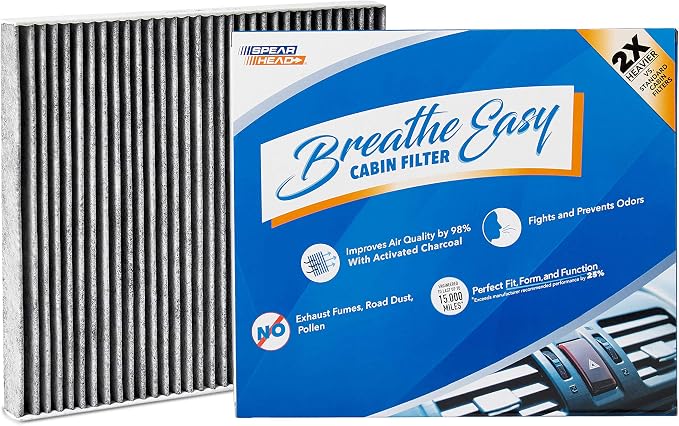 Spearhead Odor Defense Breathe Easy AC & Heater Cabin Filter | Fits 2011-25 by SPEARHEAD